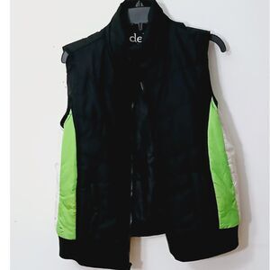 GIRLS VINTAGE LIME GREEN PUFFER VEST by DEB
